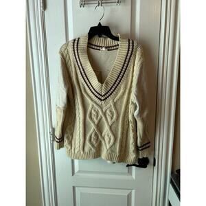 POL Sweater Small Varsity Mixed Material